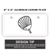 2" X 4" Aluminum License Plate  Thumbnail