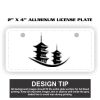 2" X 4" Aluminum License Plate  Thumbnail