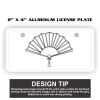 2" X 4" Aluminum License Plate  Thumbnail