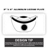 2" X 4" Aluminum License Plate  Thumbnail
