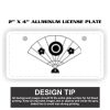 2" X 4" Aluminum License Plate  Thumbnail