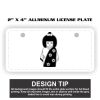 2" X 4" Aluminum License Plate  Thumbnail