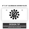 2" X 4" Aluminum License Plate  Thumbnail