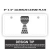 2" X 4" Aluminum License Plate  Thumbnail