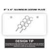 2" X 4" Aluminum License Plate  Thumbnail