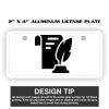 2" X 4" Aluminum License Plate  Thumbnail