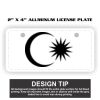 2" X 4" Aluminum License Plate  Thumbnail