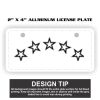2" X 4" Aluminum License Plate  Thumbnail