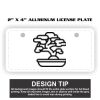 2" X 4" Aluminum License Plate  Thumbnail