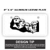 2" X 4" Aluminum License Plate  Thumbnail