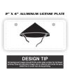 2" X 4" Aluminum License Plate  Thumbnail