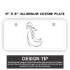 2" X 4" Aluminum License Plate  Thumbnail