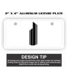2" X 4" Aluminum License Plate  Thumbnail