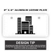 2" X 4" Aluminum License Plate  Thumbnail