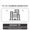 2" X 4" Aluminum License Plate  Thumbnail