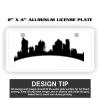 2" X 4" Aluminum License Plate  Thumbnail