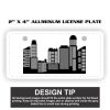 2" X 4" Aluminum License Plate  Thumbnail