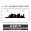 2" X 4" Aluminum License Plate  Thumbnail