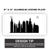 2" X 4" Aluminum License Plate  Thumbnail