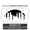 2" X 4" Aluminum License Plate  Thumbnail
