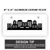 2" X 4" Aluminum License Plate  Thumbnail