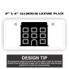 2" X 4" Aluminum License Plate  Thumbnail