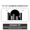 2" X 4" Aluminum License Plate  Thumbnail