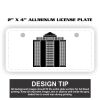 2" X 4" Aluminum License Plate  Thumbnail
