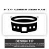 2" X 4" Aluminum License Plate  Thumbnail