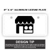 2" X 4" Aluminum License Plate  Thumbnail