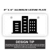 2" X 4" Aluminum License Plate  Thumbnail