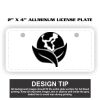 2" X 4" Aluminum License Plate  Thumbnail