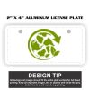 2" X 4" Aluminum License Plate  Thumbnail