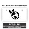 2" X 4" Aluminum License Plate  Thumbnail