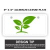 2" X 4" Aluminum License Plate  Thumbnail