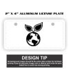 2" X 4" Aluminum License Plate  Thumbnail