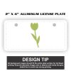2" X 4" Aluminum License Plate  Thumbnail