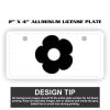 2" X 4" Aluminum License Plate  Thumbnail