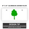 2" X 4" Aluminum License Plate  Thumbnail