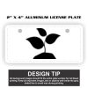 2" X 4" Aluminum License Plate  Thumbnail