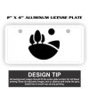 2" X 4" Aluminum License Plate  Thumbnail