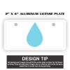 2" X 4" Aluminum License Plate  Thumbnail