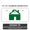 2" X 4" Aluminum License Plate  Thumbnail