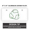 2" X 4" Aluminum License Plate  Thumbnail