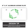 2" X 4" Aluminum License Plate  Thumbnail