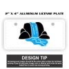 2" X 4" Aluminum License Plate  Thumbnail
