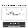 2" X 4" Aluminum License Plate  Thumbnail
