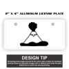 2" X 4" Aluminum License Plate  Thumbnail