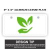 2" X 4" Aluminum License Plate  Thumbnail