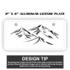 2" X 4" Aluminum License Plate  Thumbnail